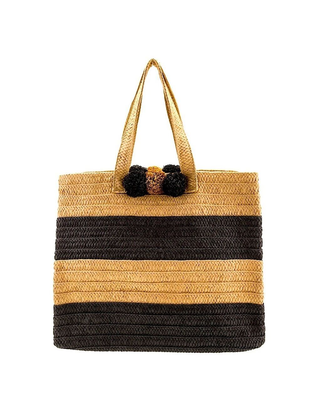 BTB Los Angeles Bahama Mama Striped Tote Bag New